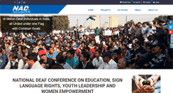 Desktop Screenshot of nadindia.org