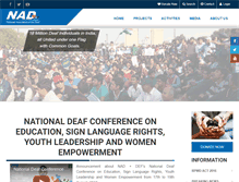 Tablet Screenshot of nadindia.org
